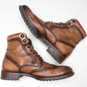 MAGNANNI MADDOX Men's Leather Boots Brown Size US9